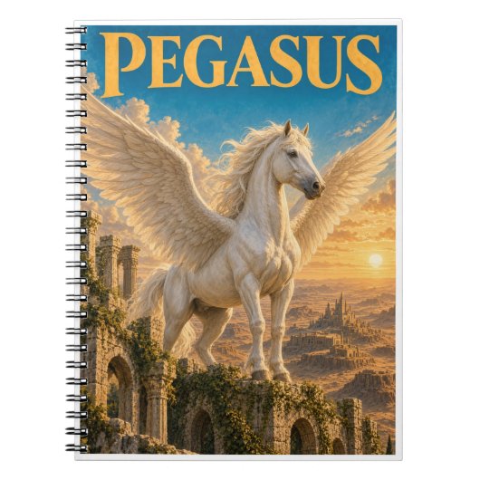 Pegasus, Gothic Fantasy Monster Notizblock (Vorderseite)