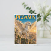 Pegasus, Gothic Fantasy-Monster Postkarte (Stehend Vorderseite)