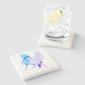 Pegasus Griechische Mythologie Flügelpferd Steinuntersetzer (Seitenansicht)