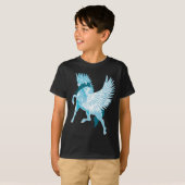Pegasus Griechische Mythologie Flügelpferd T-Shirt (Vorne ganz)