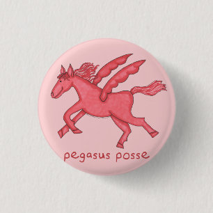 Pegasus-Gruppe 1-1/4" rund Button