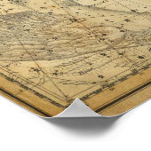 Pegasus Horse Constellation Star Karte Andromeda Poster (Ecke)