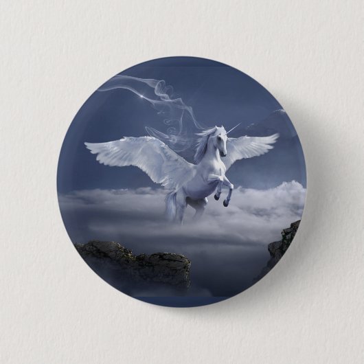 Pegasus im Flug Button (Vorderseite)