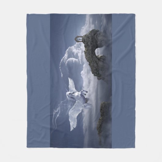 Pegasus im Flug Fleecedecke (Vorderseite)