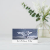 Pegasus im Flug Visitenkarte (Stehend Vorderseite)