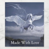 Pegasus im Flug Weinetikett (Einzelnes Label)