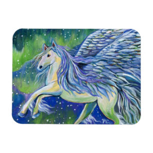 Pegasus im Nordlicht Magnet