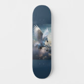 Pegasus in den Wolken Skateboard (Vorderseite)