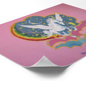 Pegasus in der Nacht Poster (Ecke)