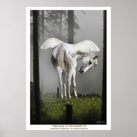 "PEGASUS IN SUNLIGHT" Art Poster (Vorne)