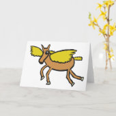 Pegasus Karte (Gelbe Blume)