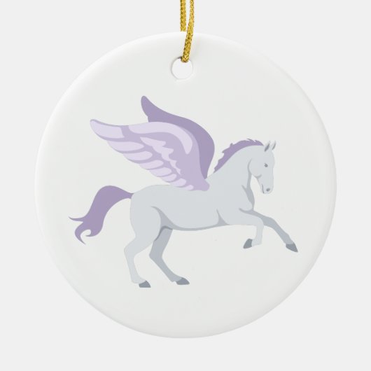 Pegasus Keramik Ornament (Vorne)