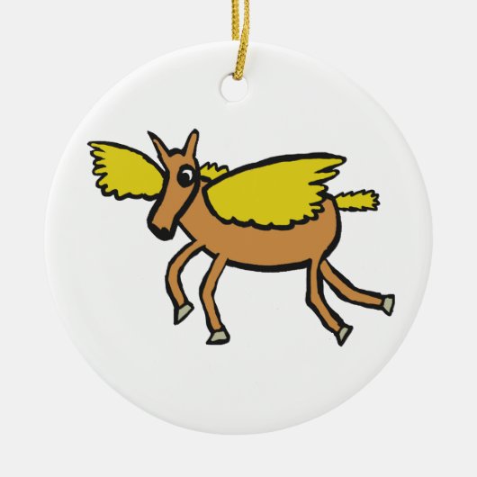 Pegasus Keramik Ornament (Vorne)