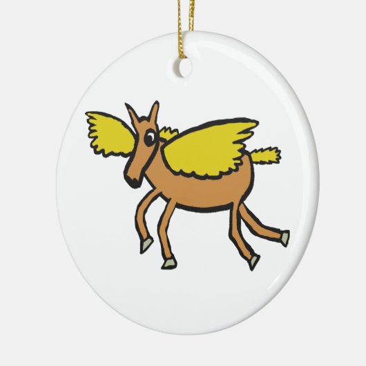 Pegasus Keramik Ornament (Links)