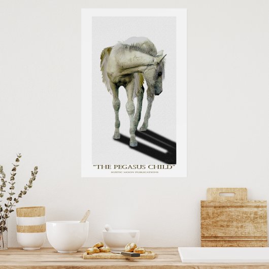 "PEGASUS KIND" Buchkunst-Poster Poster (Küche)