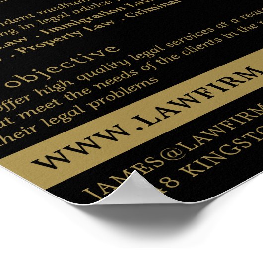 Pegasus, Legal Services Poster (Ecke)