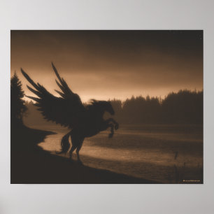 Pegasus-Leinwand-Druck Poster