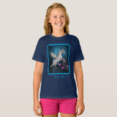 Pegasus Magical Forest Fantasy Horse Art T-Shirt (Vorne ganz)