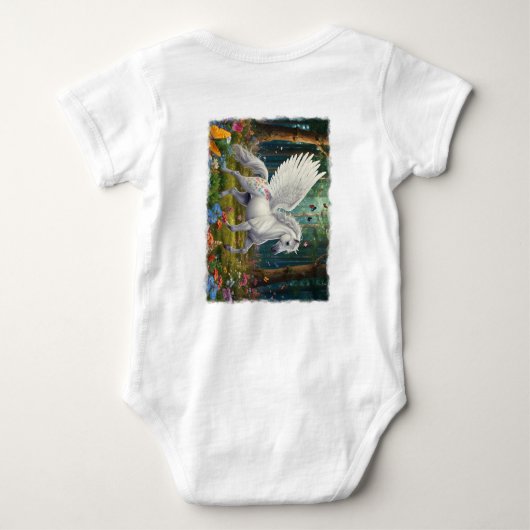 Pegasus Mare im Springtime Baby Strampler (Rückseite)