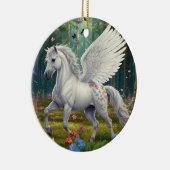 Pegasus Mare im Springtime Keramik Ornament (Rechts)