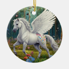 Pegasus Mare im Springtime Keramik Ornament