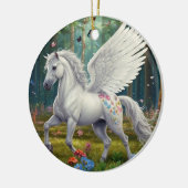 Pegasus Mare im Springtime Keramik Ornament (Links)