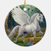 Pegasus Mare im Springtime Keramik Ornament (Hinten)