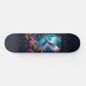 Pegasus mit Blumen Skateboard (Horizontal)