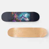 Pegasus mit Blumen Skateboard (Horizontal)