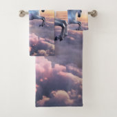 Pegasus mit Regenbogen Badhandtuch Set (Insitu)
