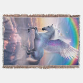 Pegasus mit Regenbogen Decke (Vorderseite)