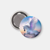 Pegasus mit Regenbogen Magnet (Vorderseite/Rückseite)