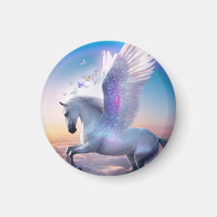 Pegasus mit Regenbogen Magnet