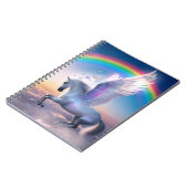 Pegasus mit Regenbogen Notizblock (Linke Seite)