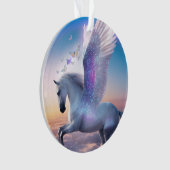 Pegasus mit Regenbogen Ornament (Vorderseite)