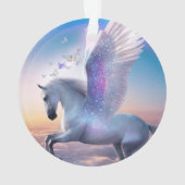 Pegasus mit Regenbogen Ornament (Rückseite)