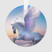 Pegasus mit Regenbogen Ornament (Vorderseite)