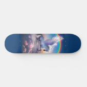 Pegasus mit Regenbogen-Skateboard Skateboard (Horizontal)