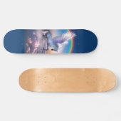 Pegasus mit Regenbogen-Skateboard Skateboard (Horizontal)