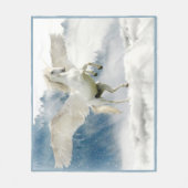 Pegasus Mythisches Flying Unicorn Pferd Fleecedecke (Vorderseite)