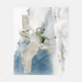 Pegasus Mythisches Flying Unicorn Pferd Fleecedecke (Vorderseite)