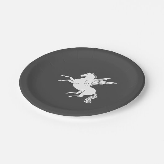 Pegasus Pappteller (Schrägansicht)