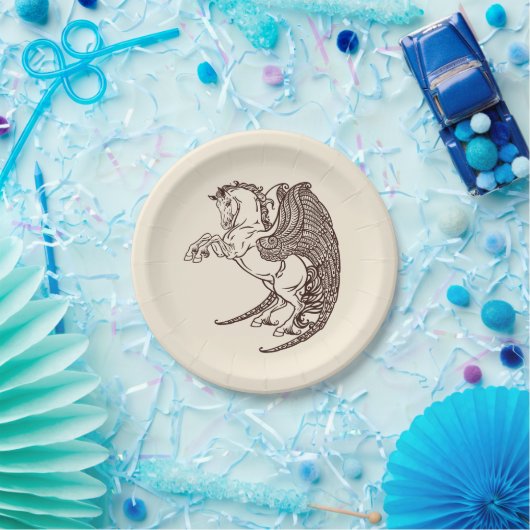 Pegasus Pappteller (Party)