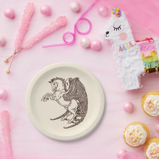 Pegasus Pappteller (Party)