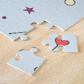 Pegasus-Party hellblau Puzzle (Seite)