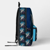 Pegasus Pferd im Fantasy-Wald Personalisiert Bedruckter Rucksack (Links)