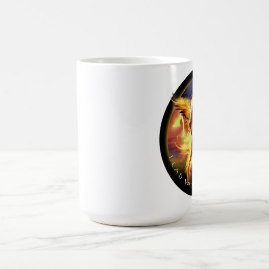 Pegasus Pferd "LEAD WITH THE LIGHT" Verwandlungstasse (Zentrum)