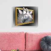 Pegasus Pferde aus der Fantasie der Grenzen Leinwanddruck (Insitu (Wohnzimmer))