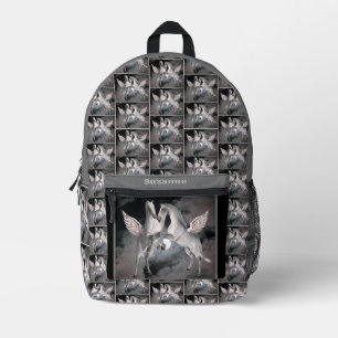 Pegasus Pferde Full Moon Sky Personalisiert Bedruckter Rucksack