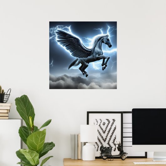 Pegasus-Pferdeblitz Poster (Heimbüro)